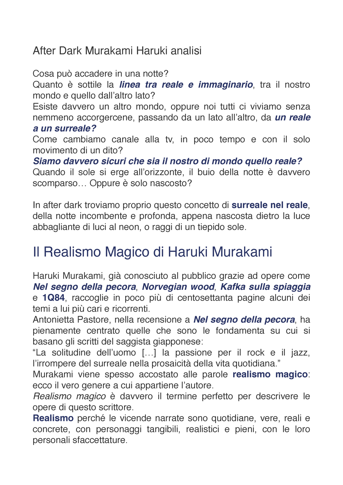 NEL SEGNO DELLA PECORA – Murakami Haruki – libera i libri