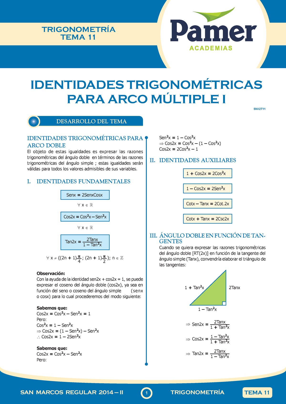 Algebra Sem 11 San Marcos Regular 14 Ii Studocu