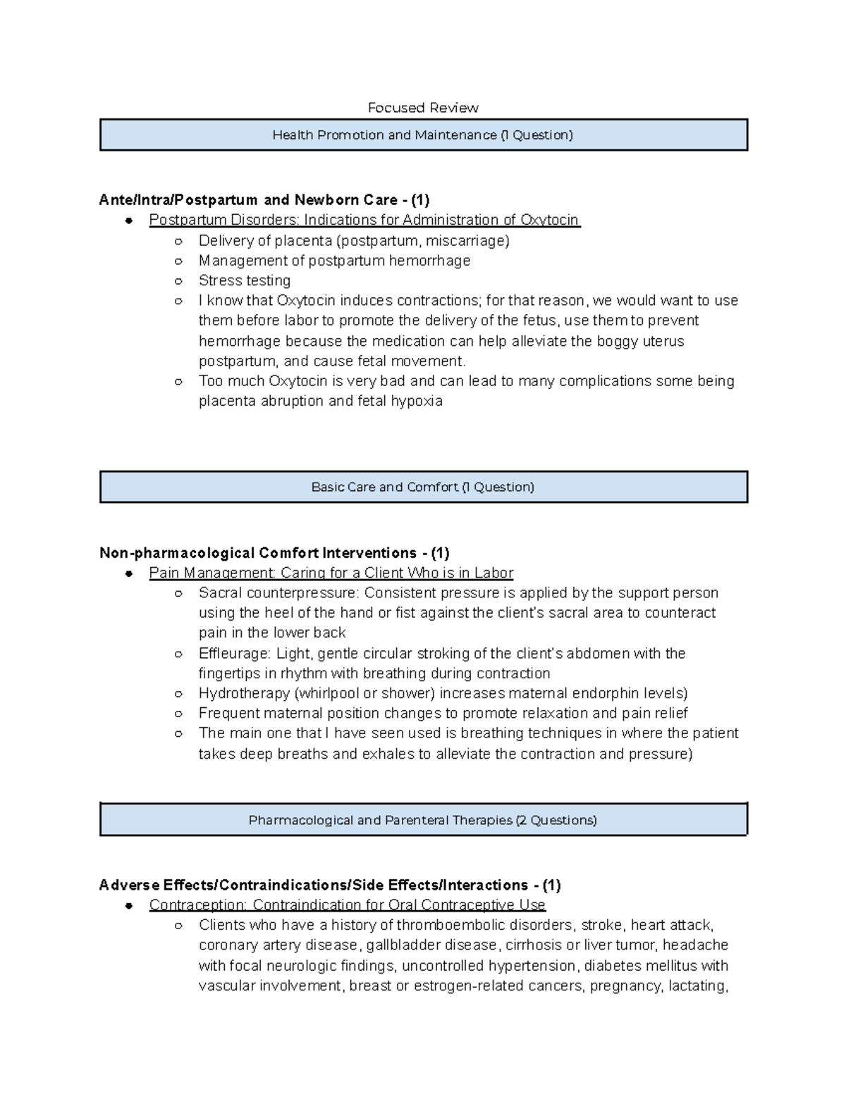 RN Maternal Newborn Online Practice 2019 B - Focused Review Health ...