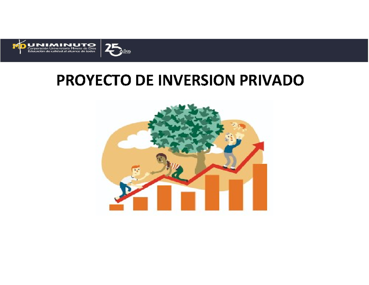 Proyecto DE Inversion Privada - PROYECTO DE INVERSION PRIVADO ...