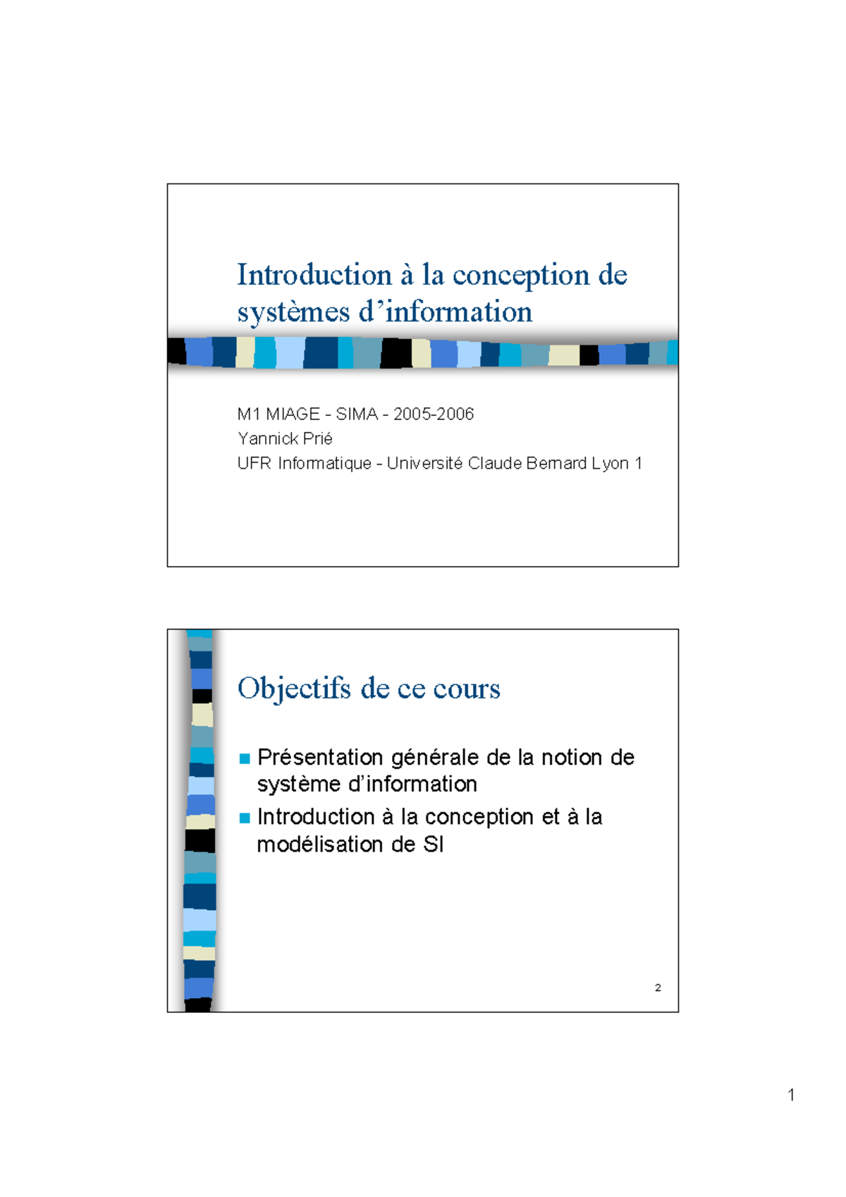 Cour info - Cour info - Introduction à la conception de systèmes d ...