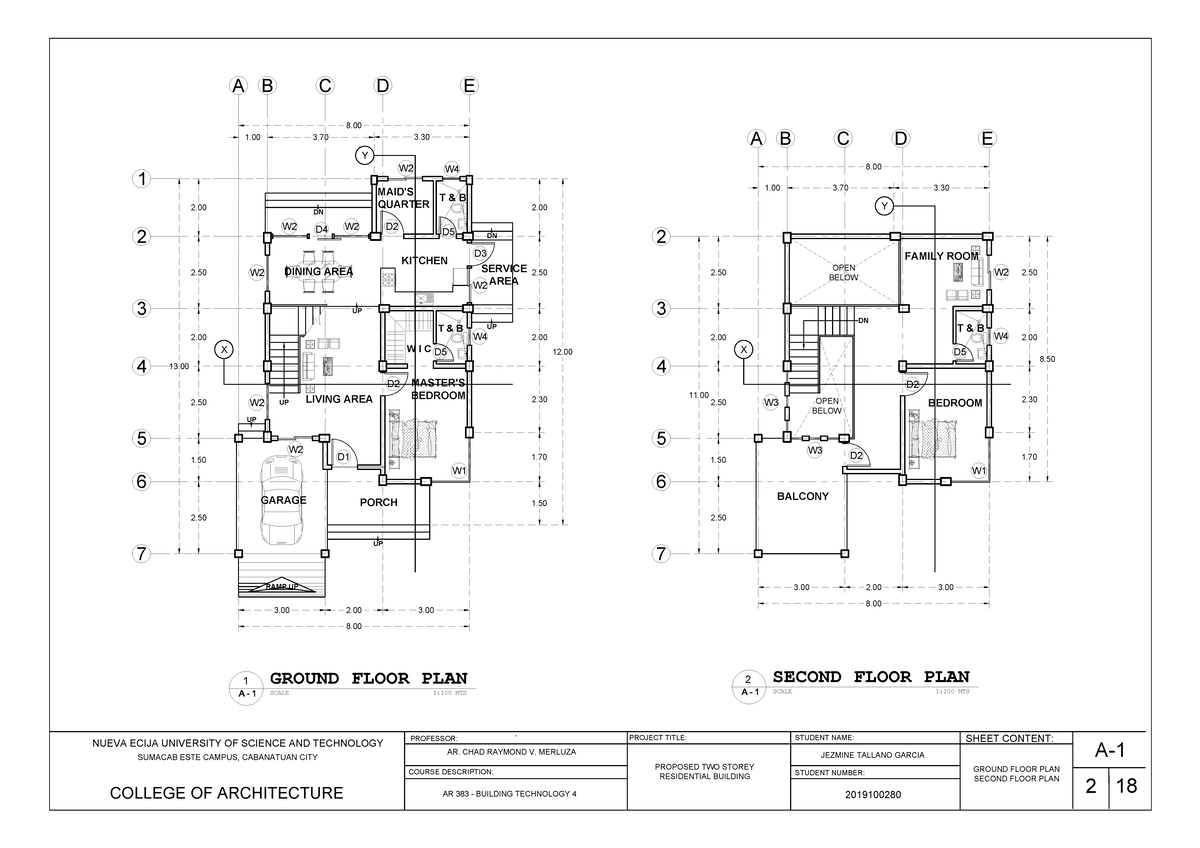 BT Completeplan - Lecture for Structural plans - LIVING AREA GARAGE ...