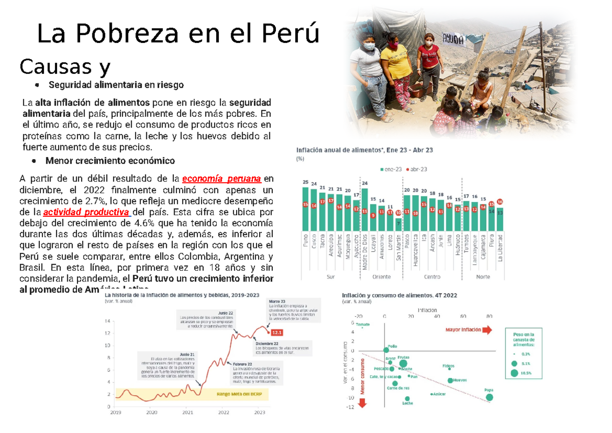 Pobreza en el peru - La Pobreza en el Perú Causas y Consecuencias ...