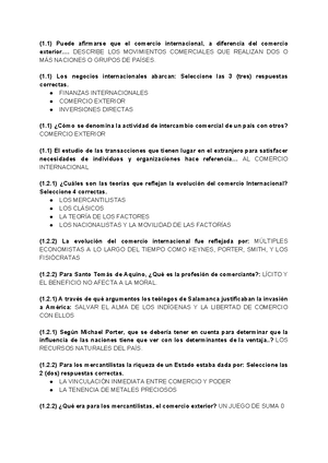 Preguntero 1ER Y 2DO Parcial Intro A COM Exterior Siglo 21. Actualizado ...