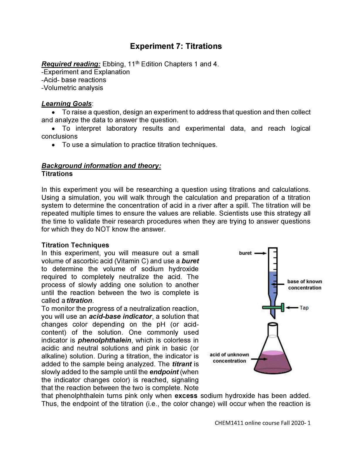 titration lab report discussion