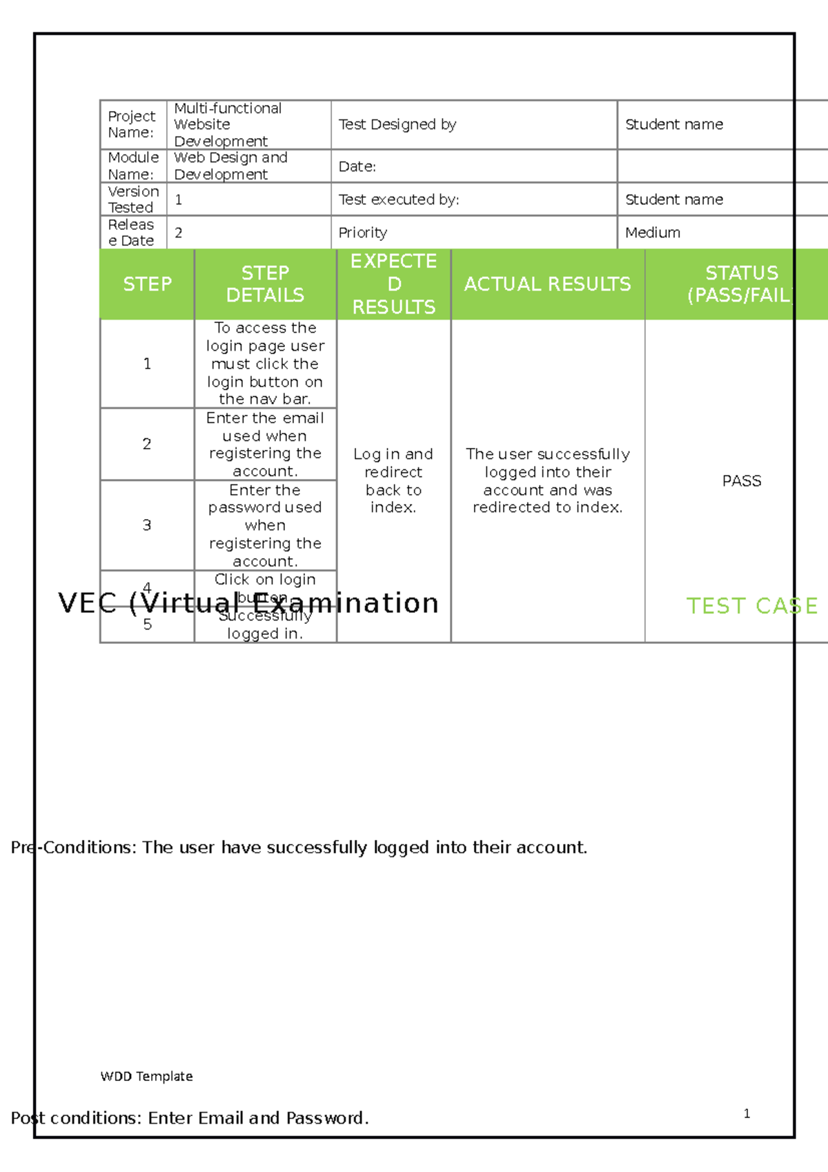 07. Test plan - Computer science - Project Name: Multi-functional ...