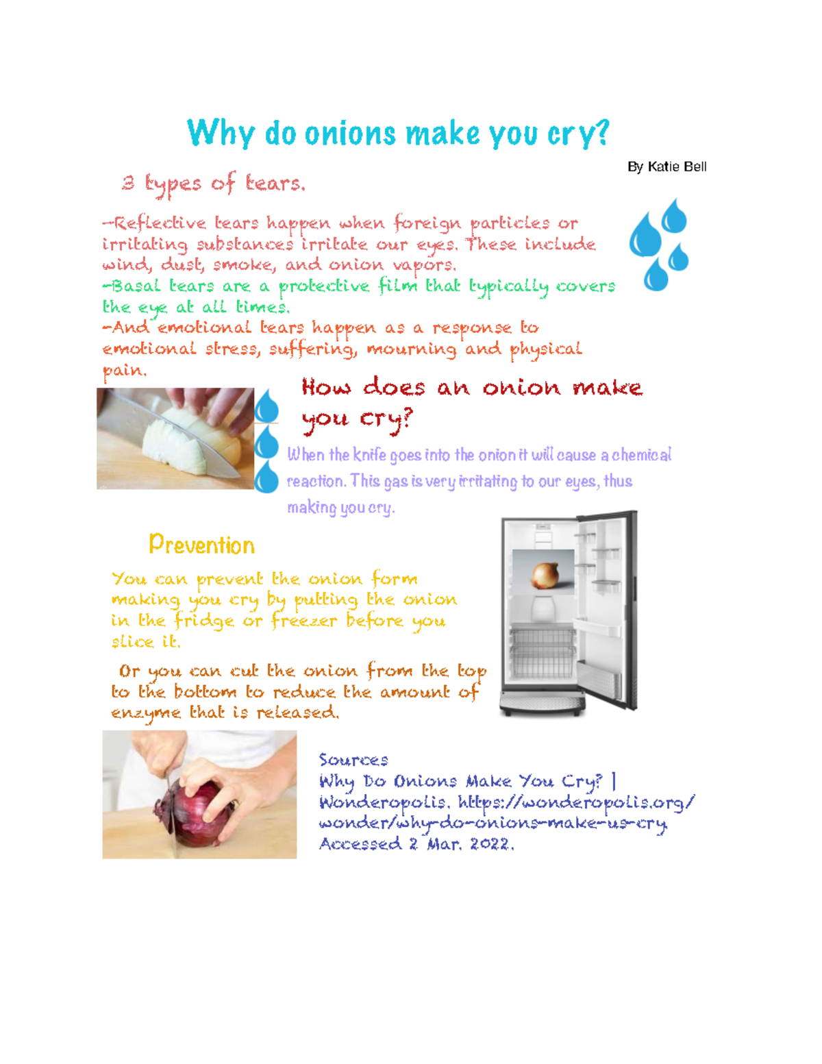 Why do onions make you cry - —Reflective tears happen when foreign ...