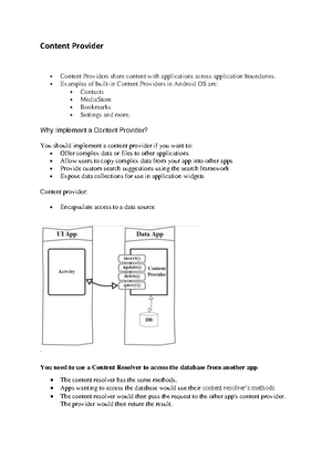 Security android - lecture and study notes - Security Android is a ...