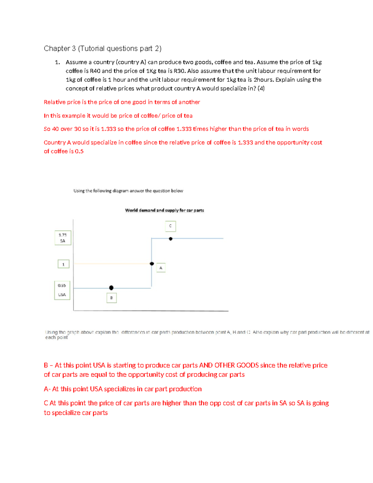 Tutorial memochapter 3 part 2(2023) - Chapter 3 (Tutorial questions ...