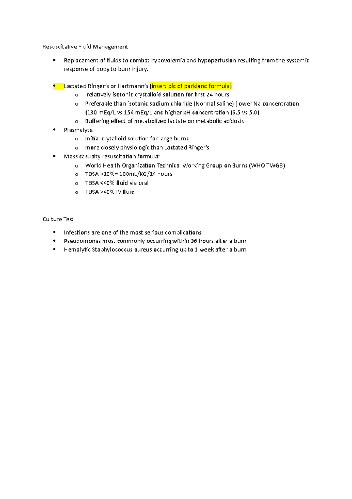 Resuscitative Fluid Management - Lactated Ringer’s or Hartmann’s ...
