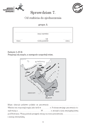 Historia „Wczoraj I Dziś” 5, Zeszyt ćwiczeń - ####### DO HISTORII ...