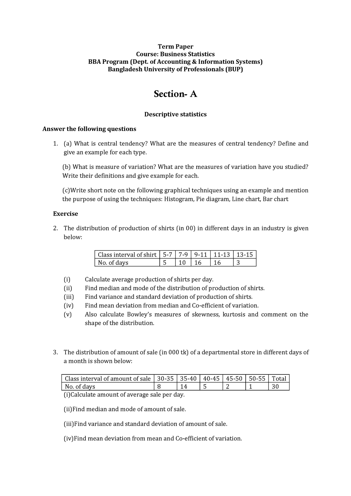 term paper accounting department