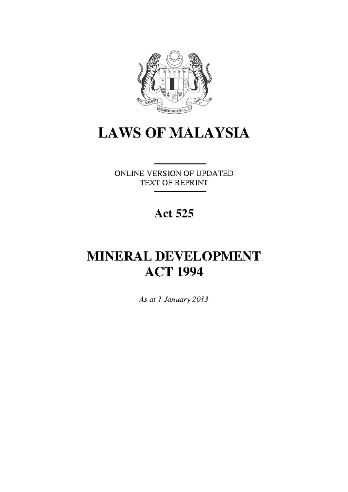 act-525-mineral-development-act-1994-laws-of-malaysia-online