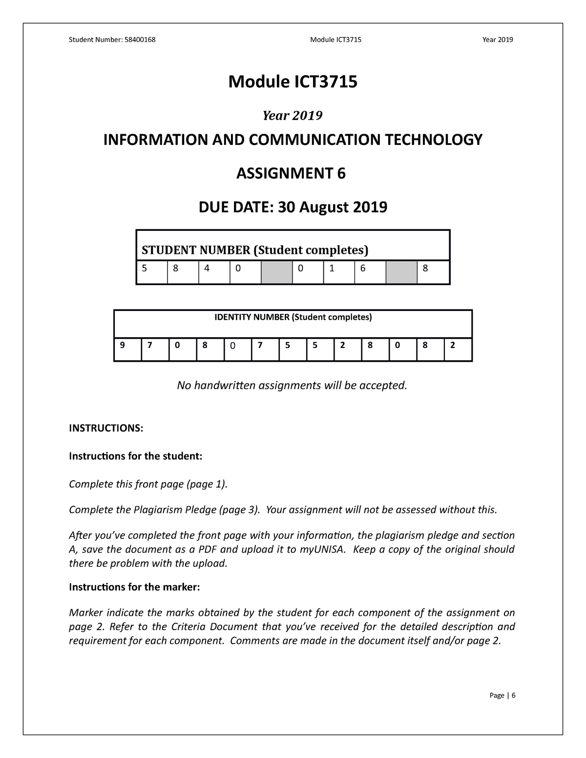 information technology education and qualifications assignment