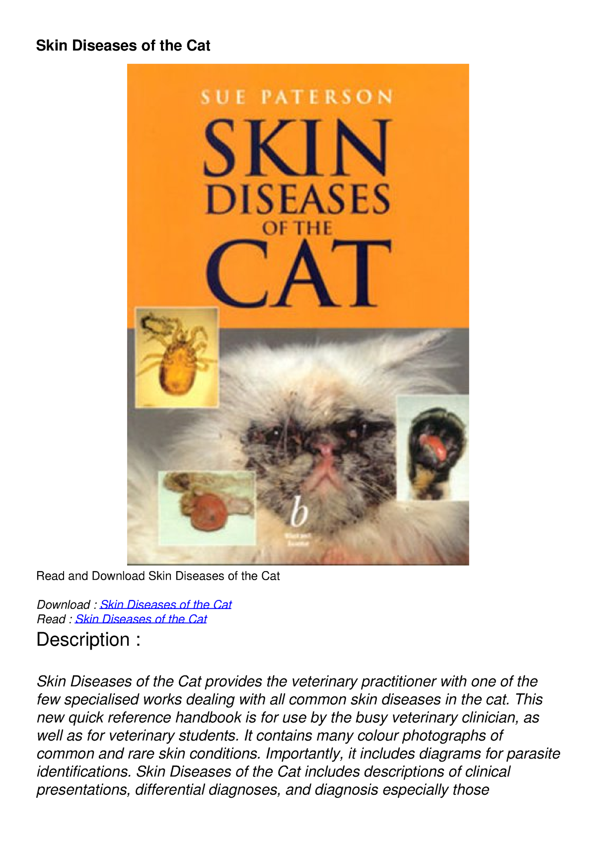 pdf-skin-diseases-of-the-cat-skin-diseases-of-the-cat-read-and