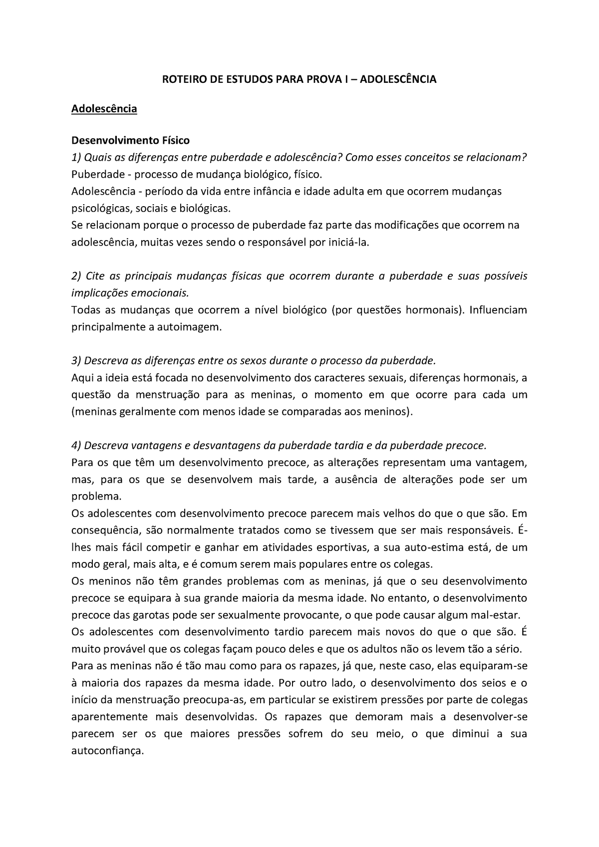 Tudo para saber sobre puberdade nas meninas - Ausonia