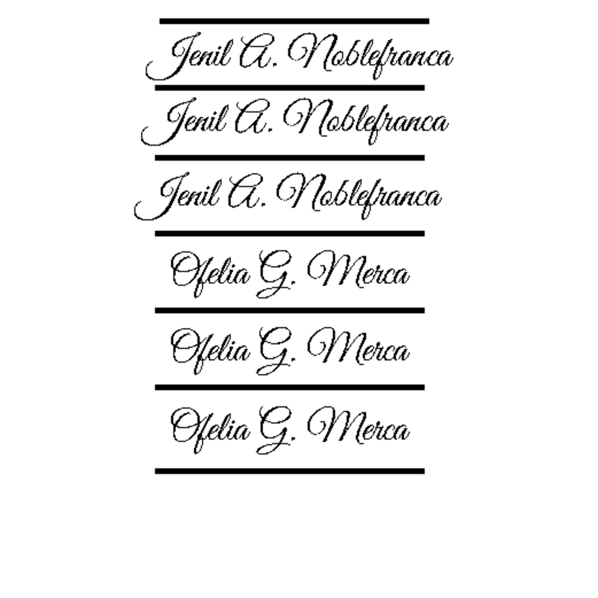 Black White Elegant Monogram Initial Name Logo - BSEd- Science - Jenil ...