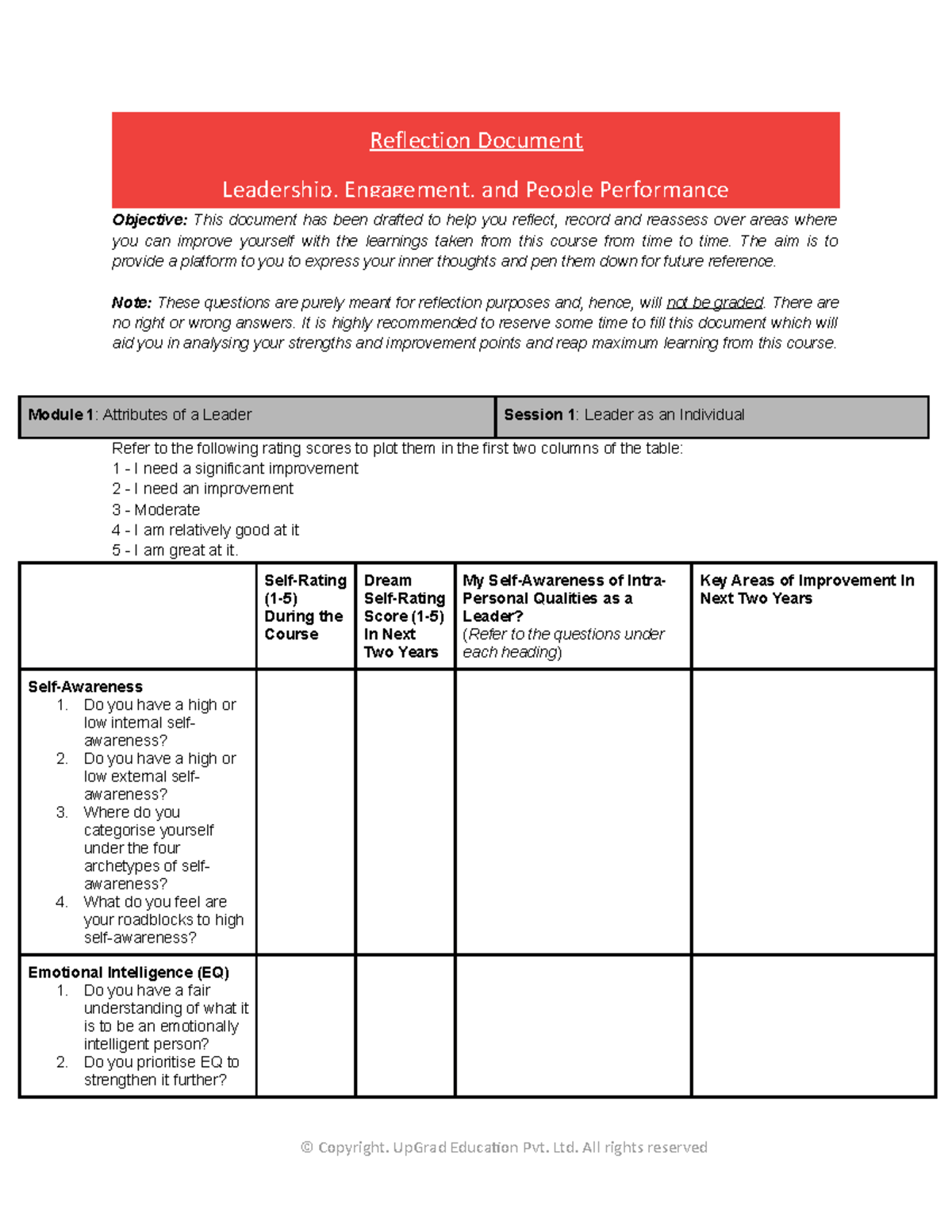 Reflection+questions - Objective: This document has been drafted to ...