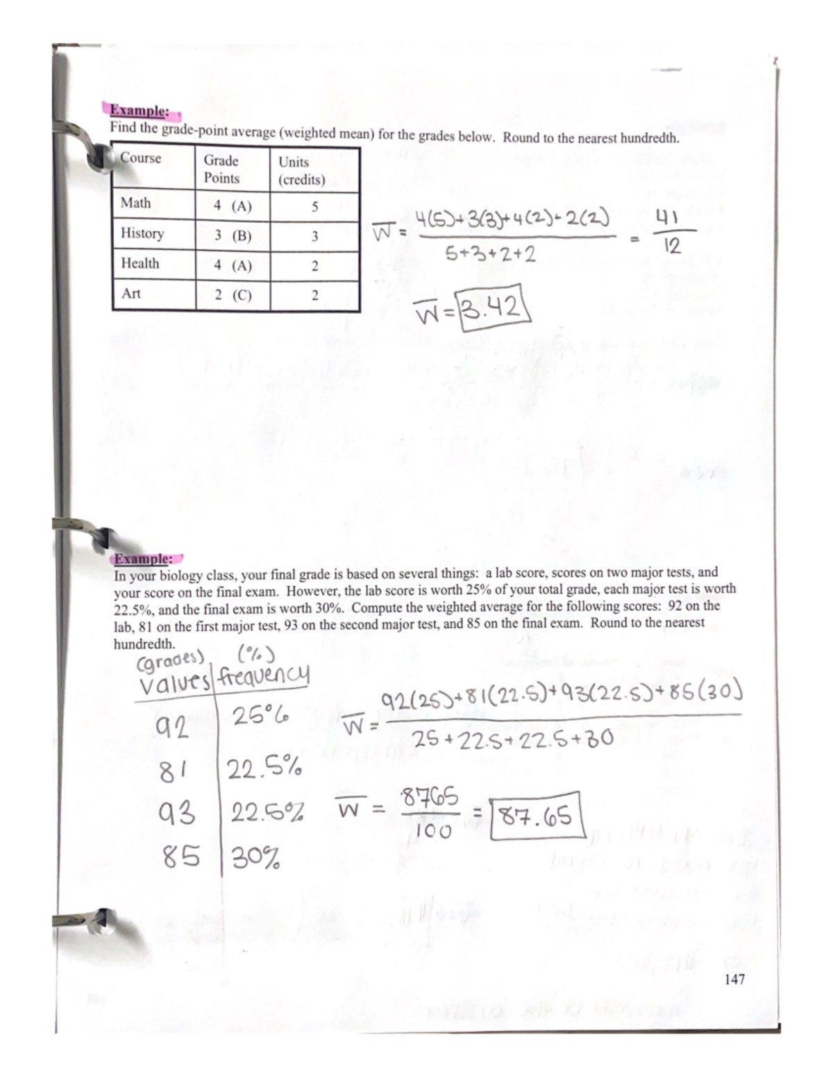 MATH 139 Notes FOR EXAM #3 (dragged) - MATH 139 - Studocu