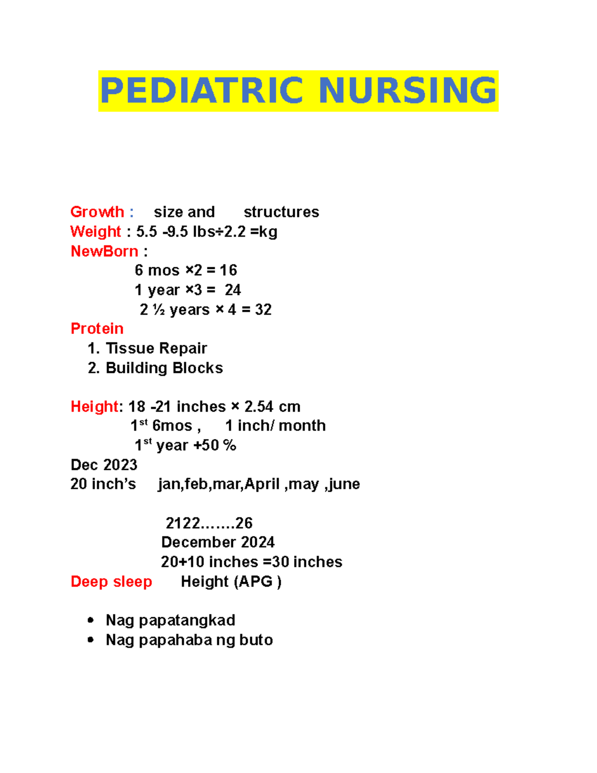 Inbound 9148154538489053637 - PEDIATRIC NURSING Growth :⬆️ size and ⬆️ ...