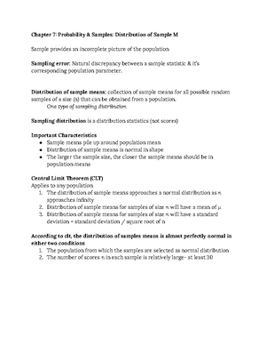 ch 14- two factor ANOVA - PSYC 3301 - Studocu