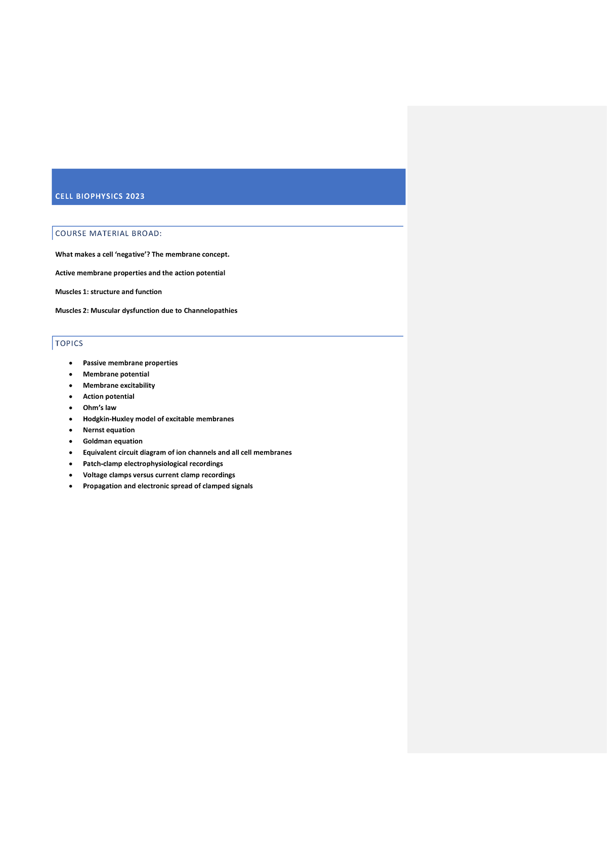 cell-biophysics-summary-cell-biophysics-2023-course-material-broad