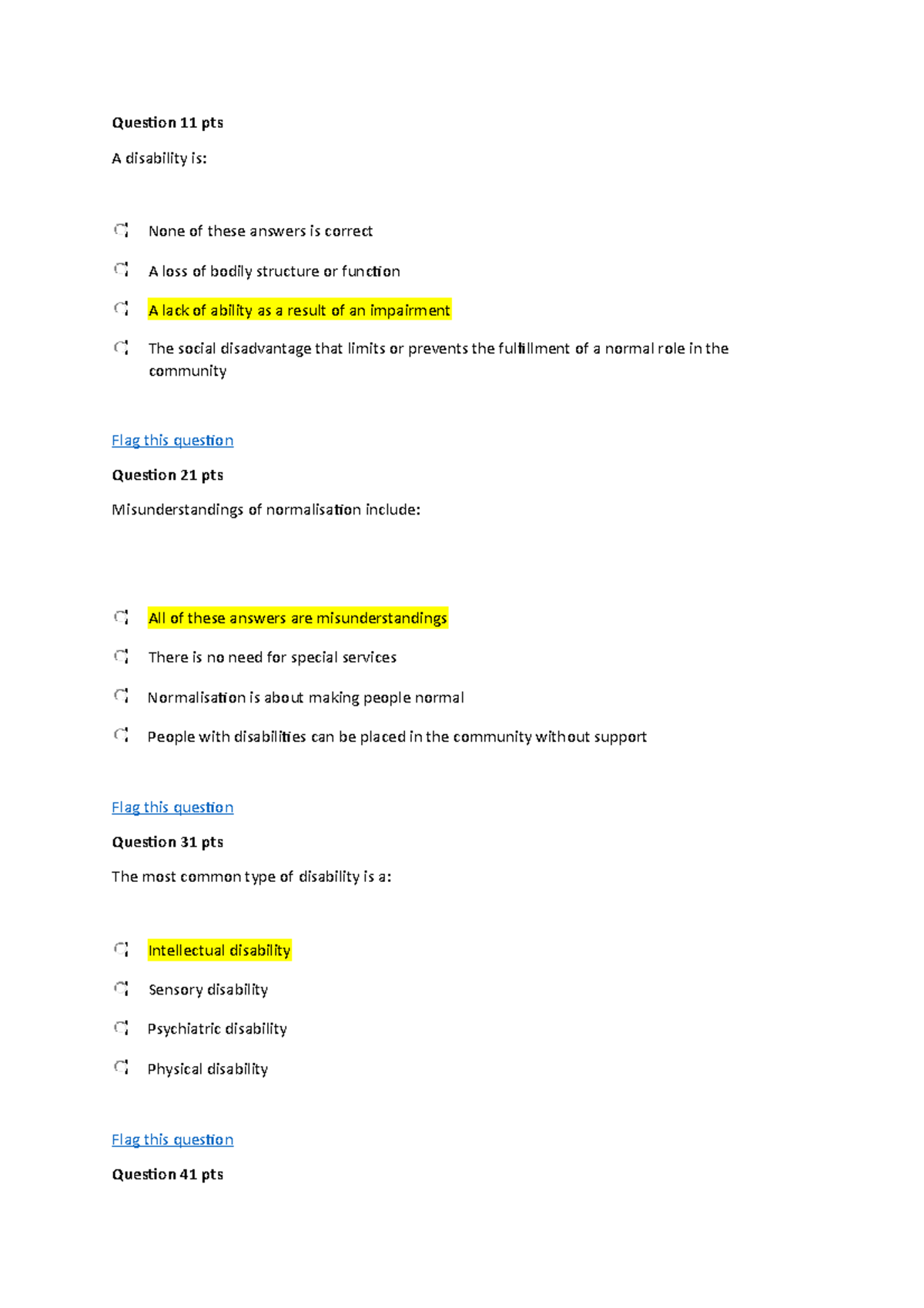 disability-practise-exam-question-11-pts-a-disability-is-none-of