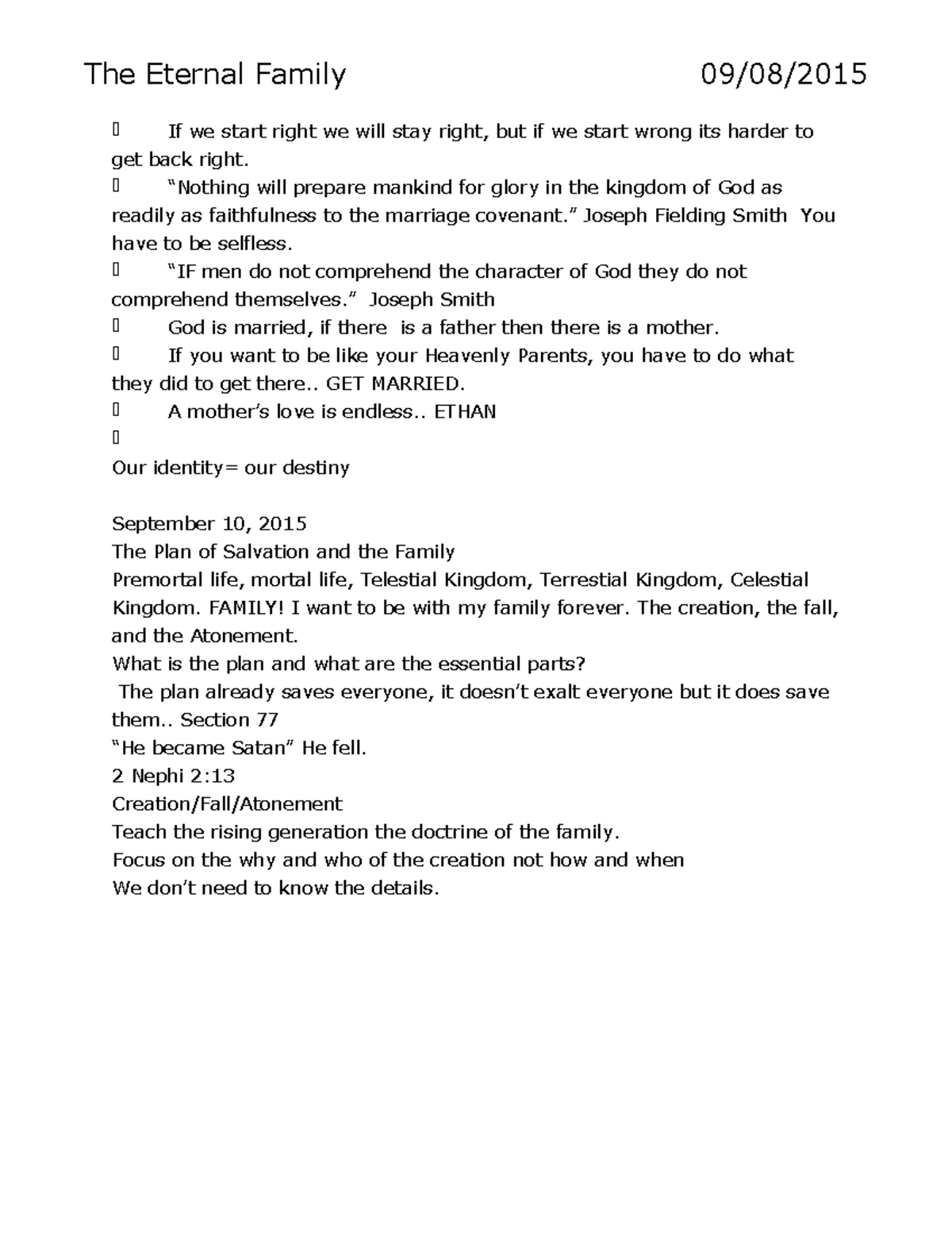 lecture-notes-for-entire-course-the-eternal-family-09-08-2015-if-we