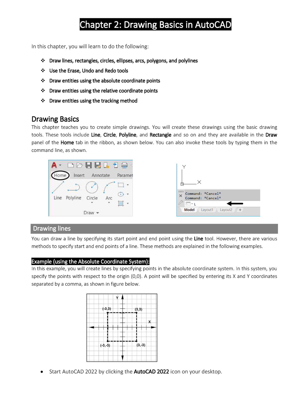 Auto CAD 2022 Beginners Guide 9th Edition-53-80 - Chapter 2: Drawing ...