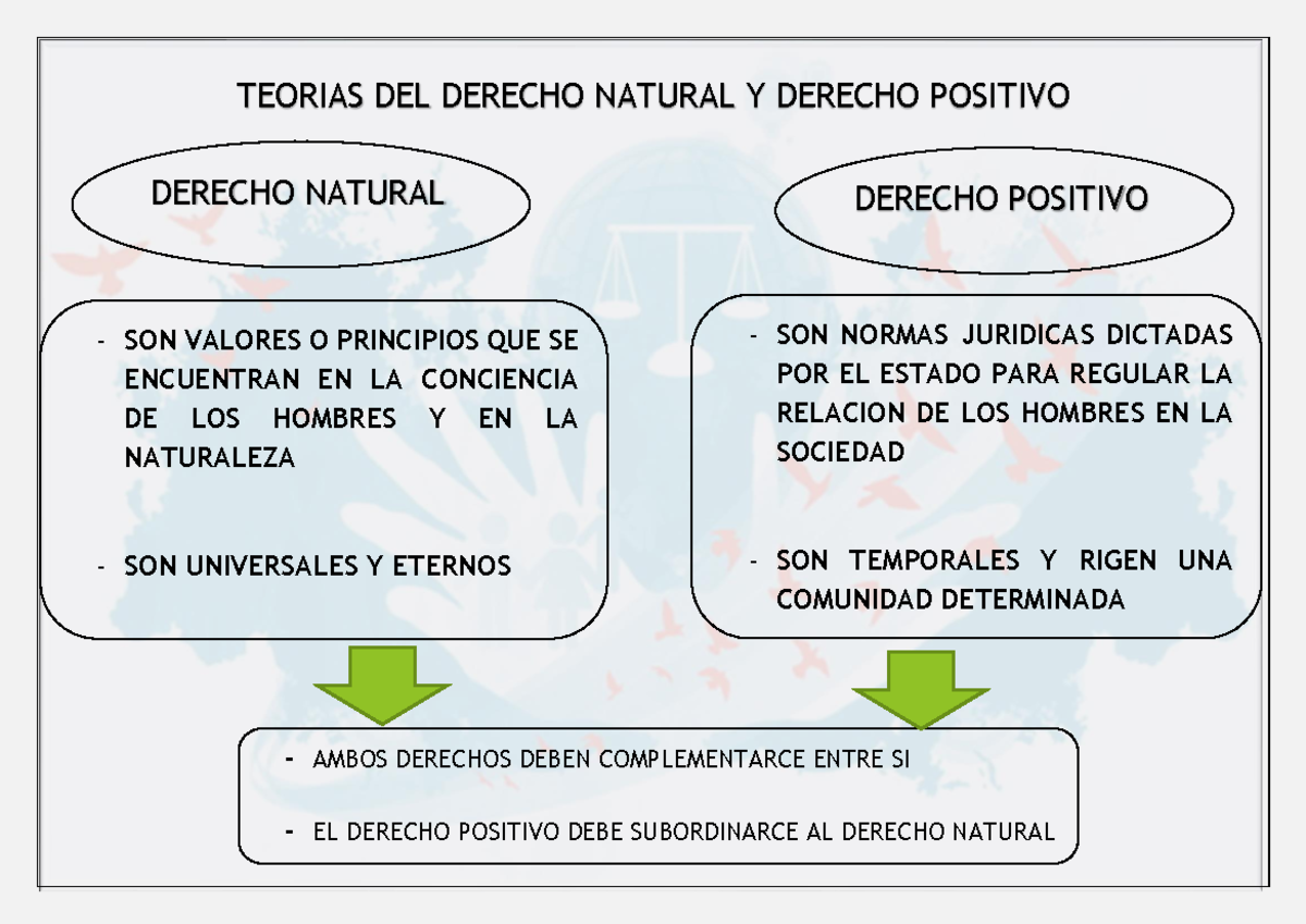 Infograma Derecho Natural - TEORIAS DEL DERECHO NATURAL Y DERECHO