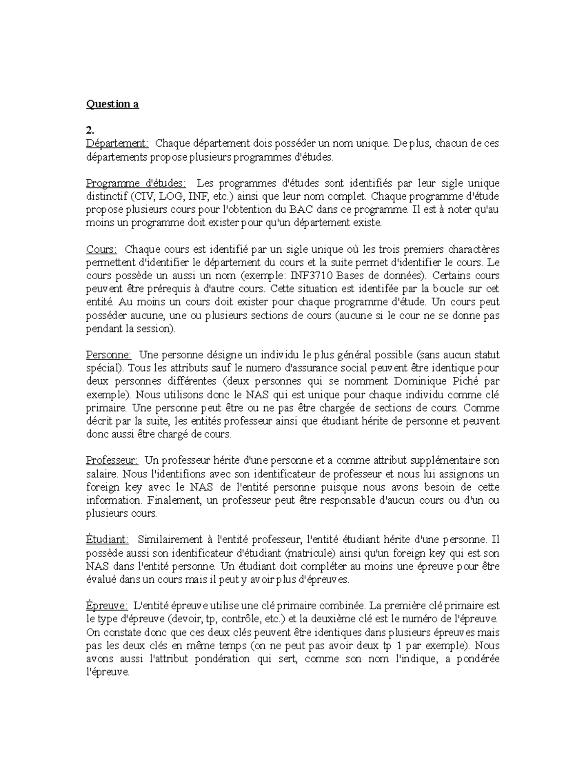 INF3710 TP2 - TP complet - Question a Département: Chaque département ...