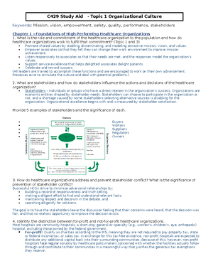 D079 - Task 1 WGU - D079 RNM1 Or BXM1 - Business Environment ...