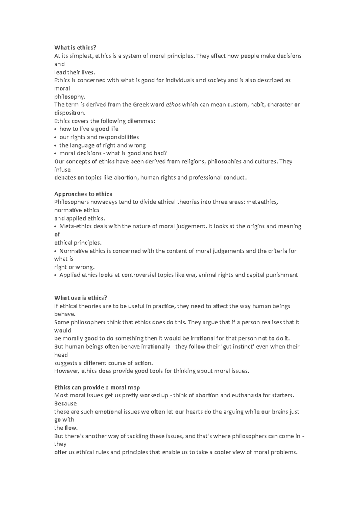 PM 106 Ethics 22 What is ethics - What is ethics? At its simplest ...