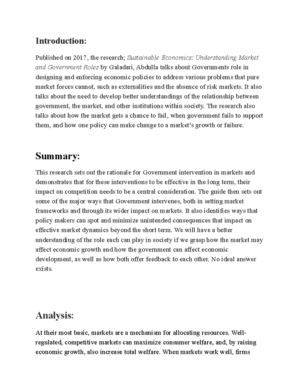 Final Examination(Critical Analysis) Introduction Published on 2017