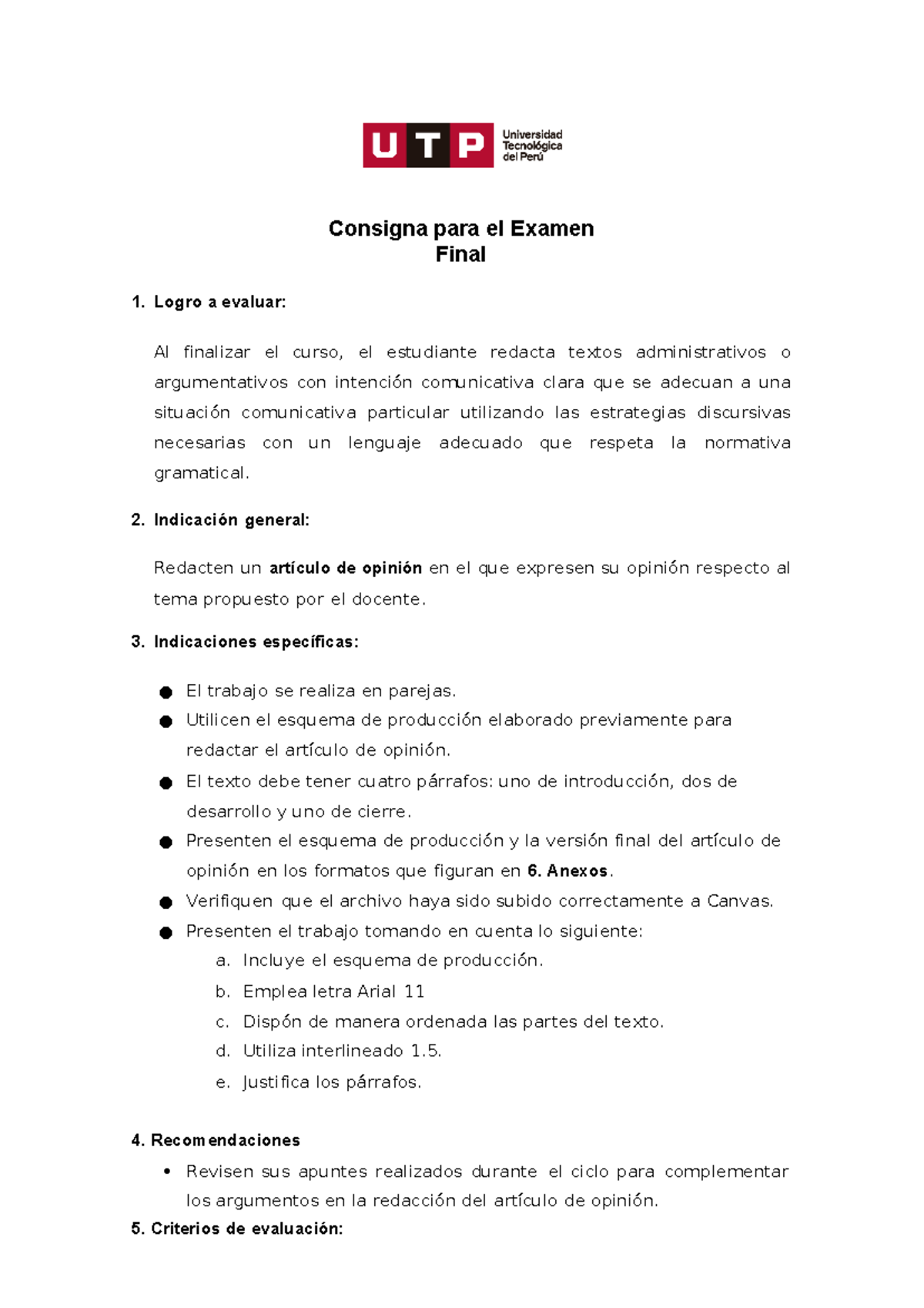 Consigna Para El Examen Final- Grupal - Consigna Para El Examen Final ...