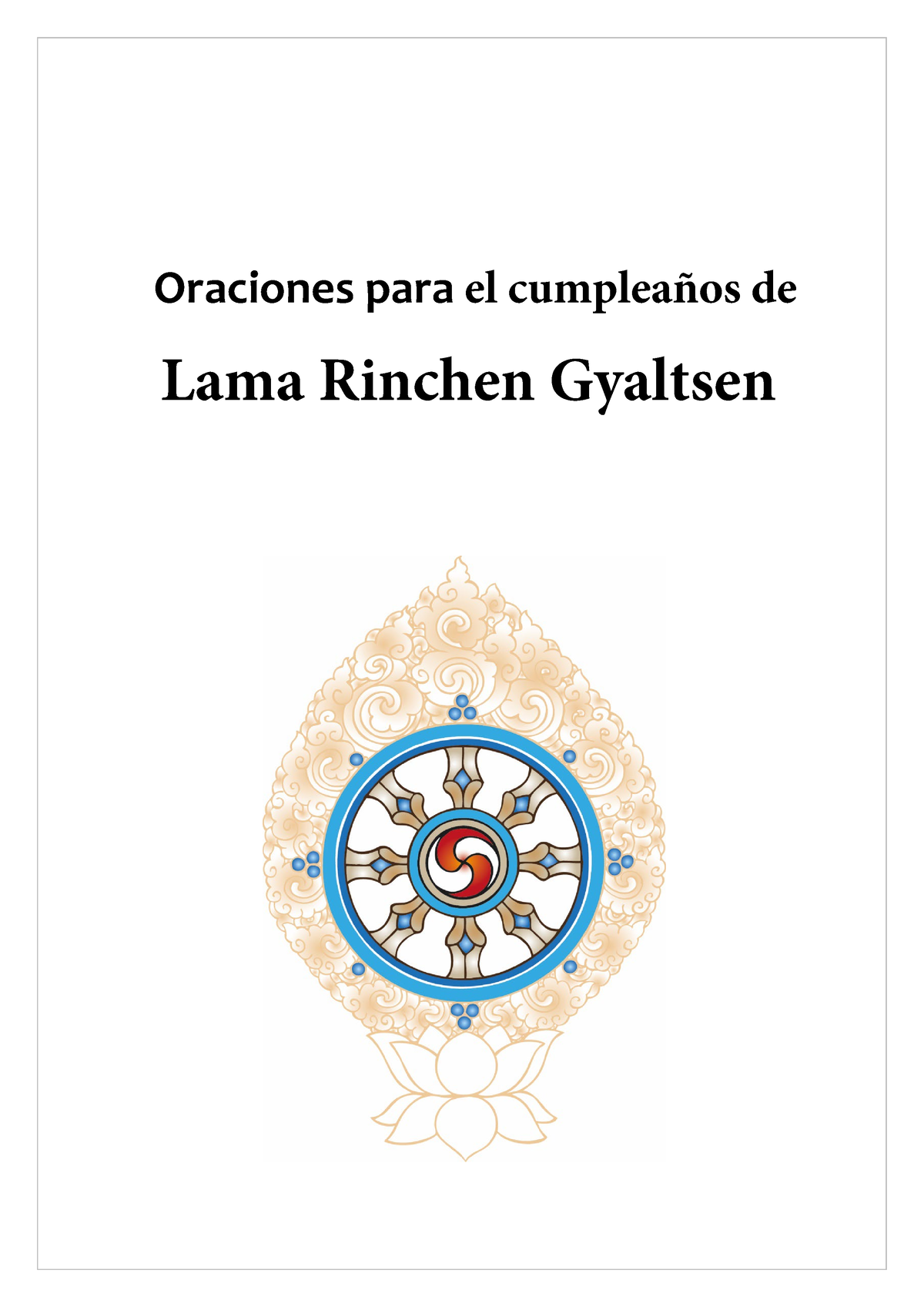 Oraciones-Cumplenaos Lama Rinchen - Oraciones Para El Cumpleaños De ...