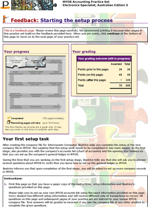 Completing the setup process - Please review this page carefully. We ...
