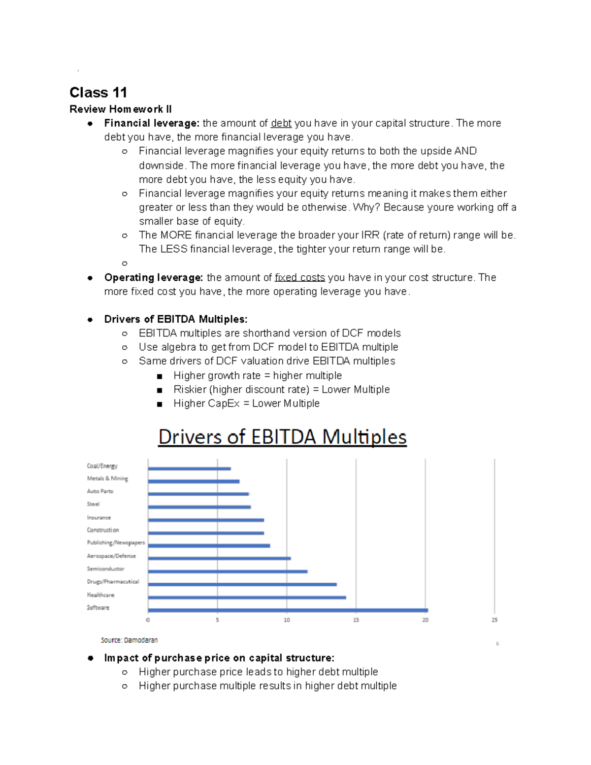 FIN333 Class 11 - Professor Young at DePaul University Lecture Notes ...