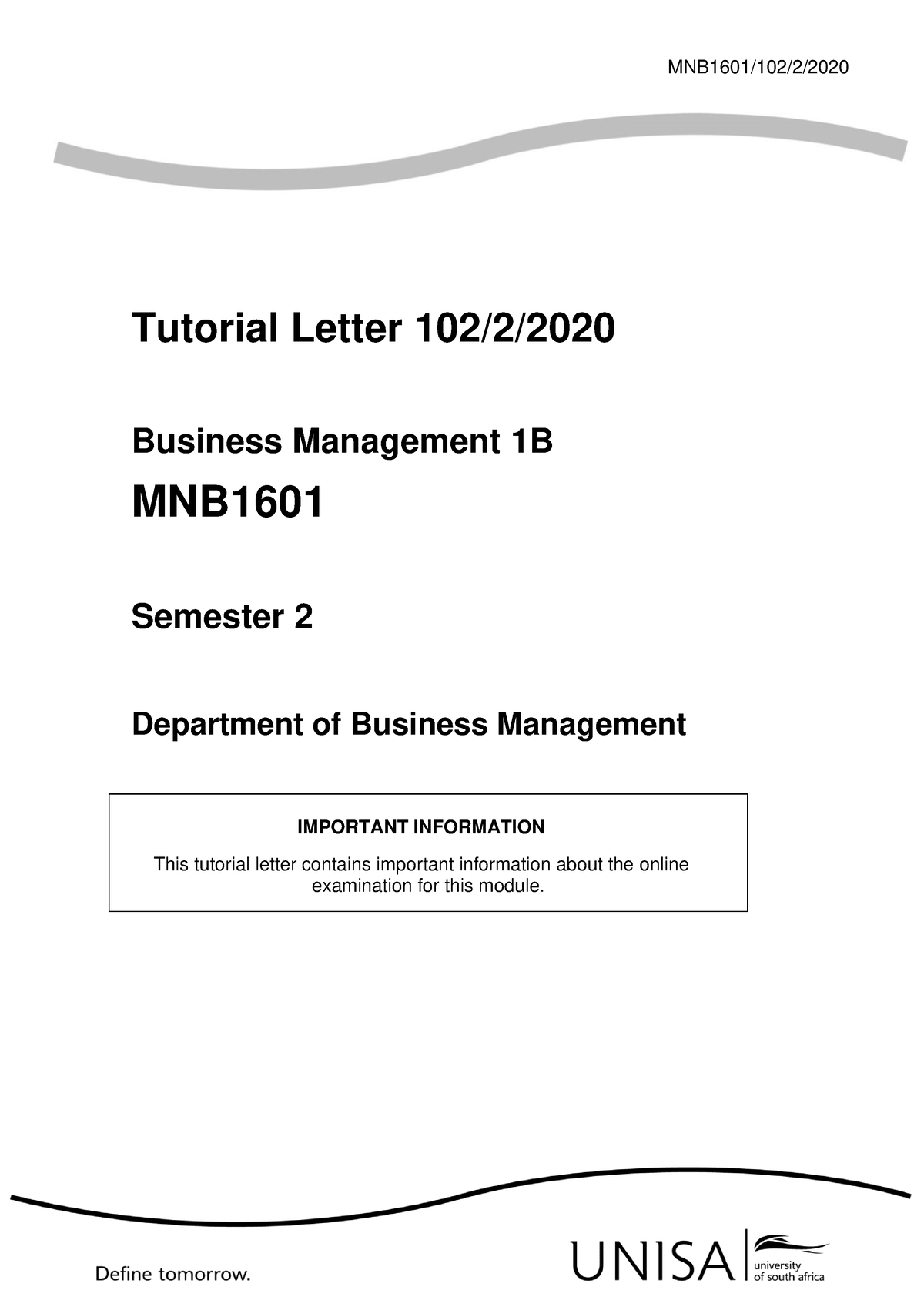 mnb1601 assignment 1 2020 answers