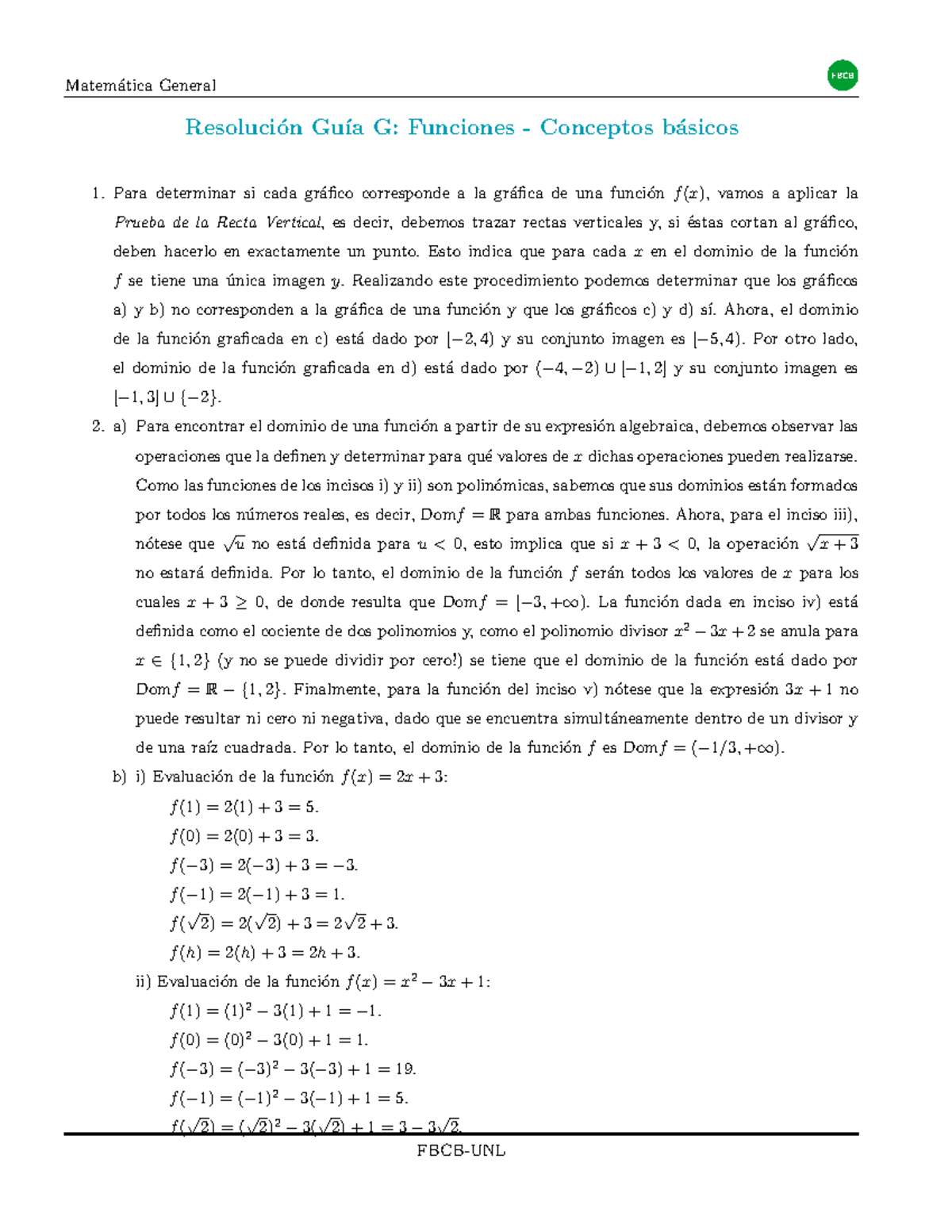 Resolución Guía G - Resoluci ́on Gu ́ıa G: Funciones - Conceptos B ...