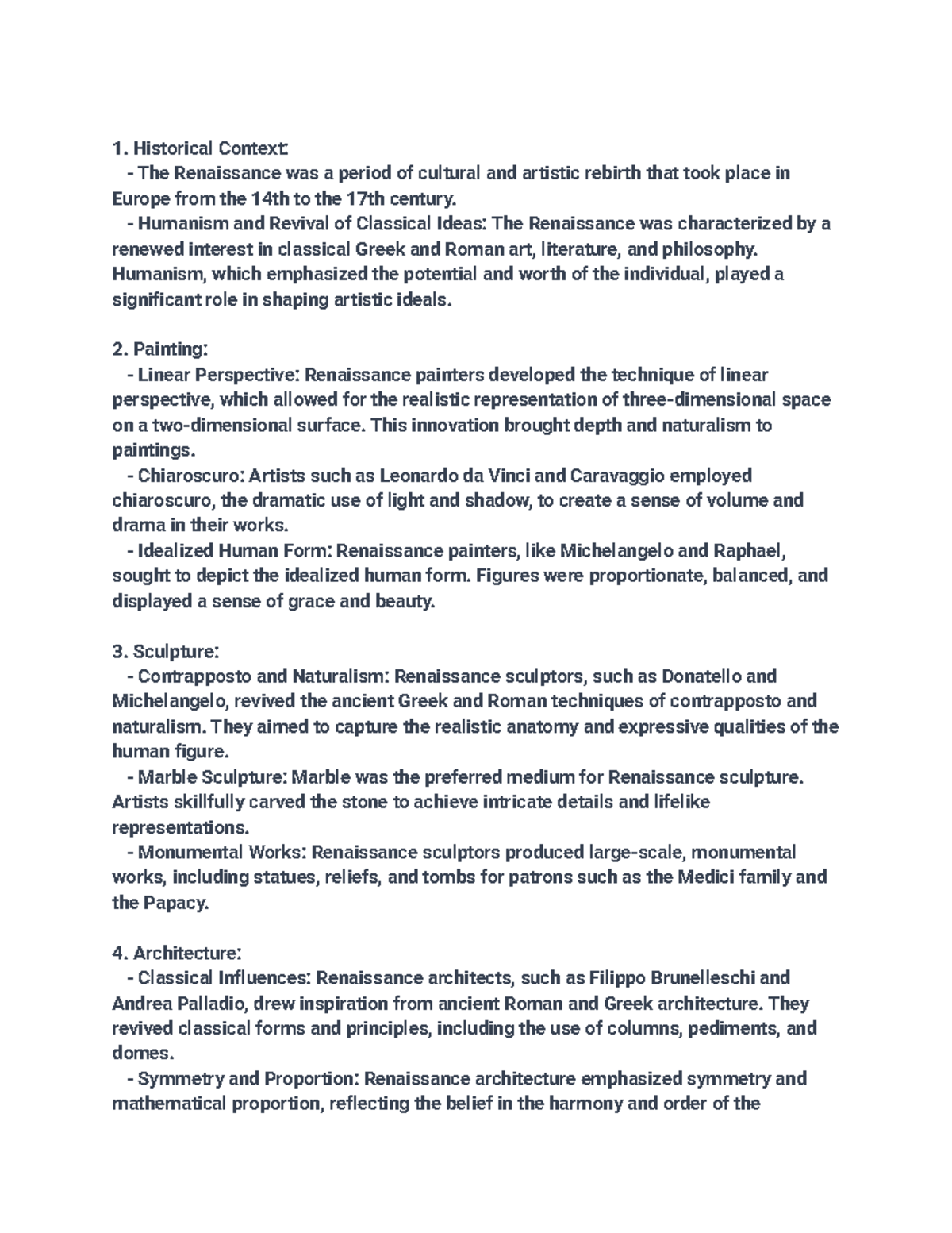 AP Art History Notes In Depth Review Pt. 2 Historical Context The