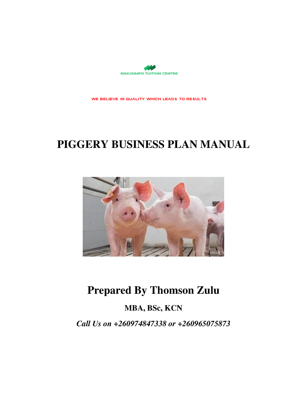 piggery business plan philippines
