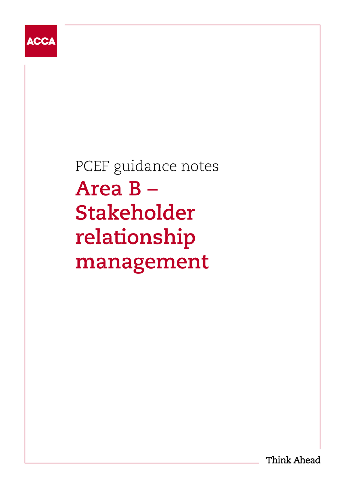 PCEF Guidance Note B - Acca Per - PCEF Guidance Notes Area B ...