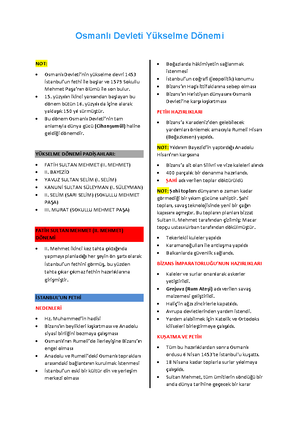 Osmanlı Devleti Kuruluş Dönemi PDF - OSMANLI KURULUŞ DÖNEMİ (1302-1453 ...