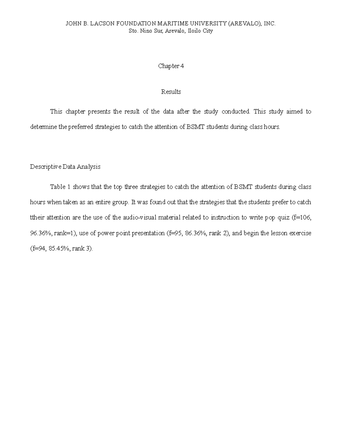 Chapter-4-final-2 4 - Nsjsod - Sto. Nino Sur, Arevalo, Iloilo City ...