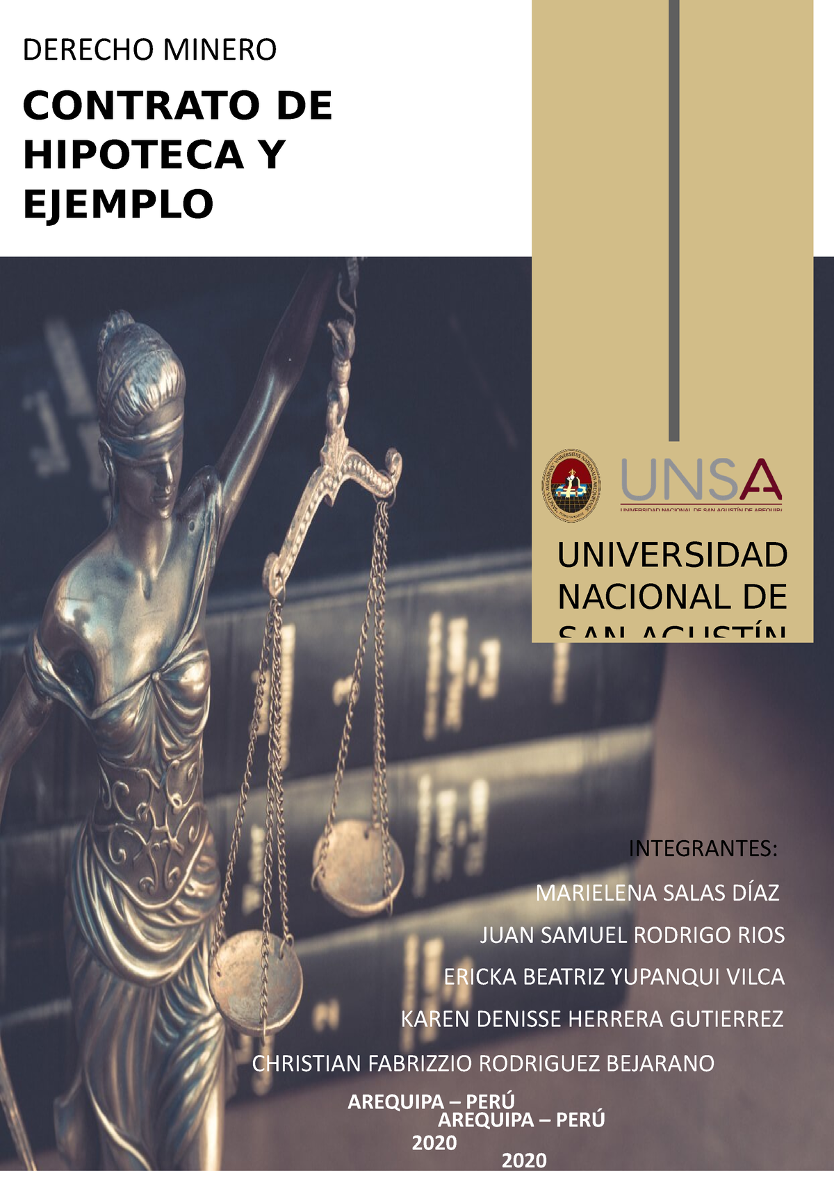 Contrato De Hipoteca Y Ejemplo G1 Derecho Minero Contrato De Hipoteca Y Ejemplo Universidad 5093