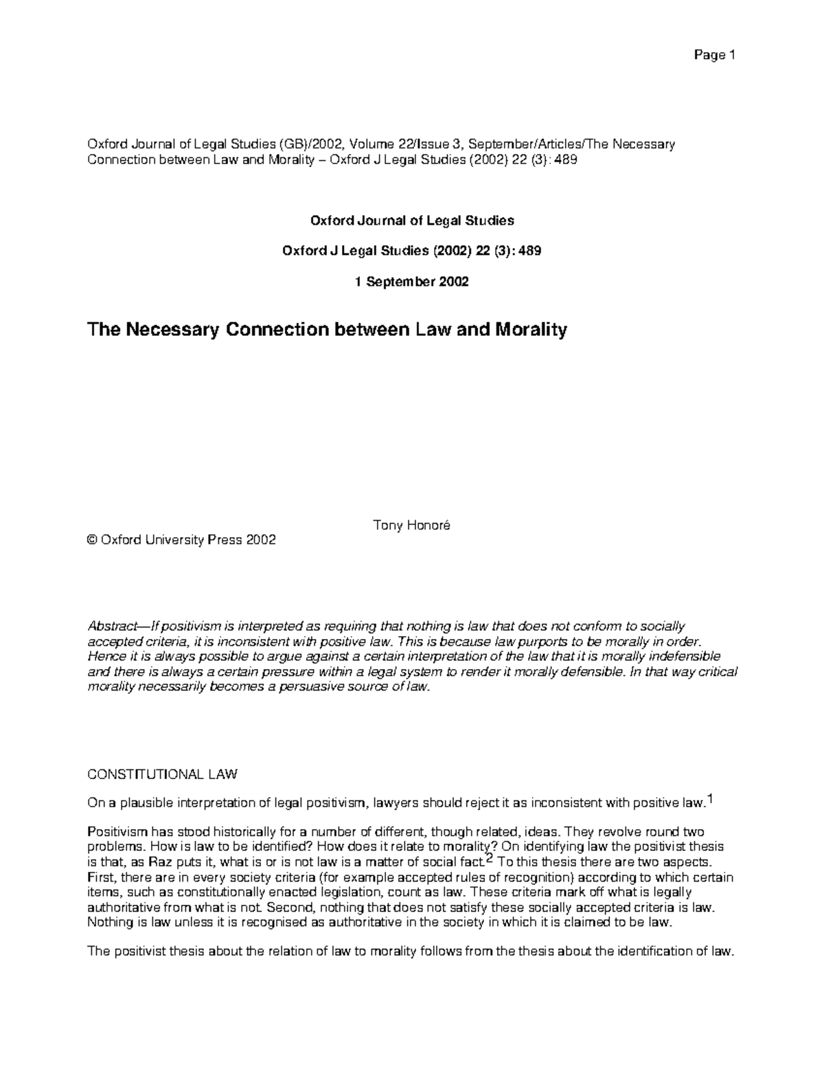 the-necessary-connection-between-law-and-morality-studocu