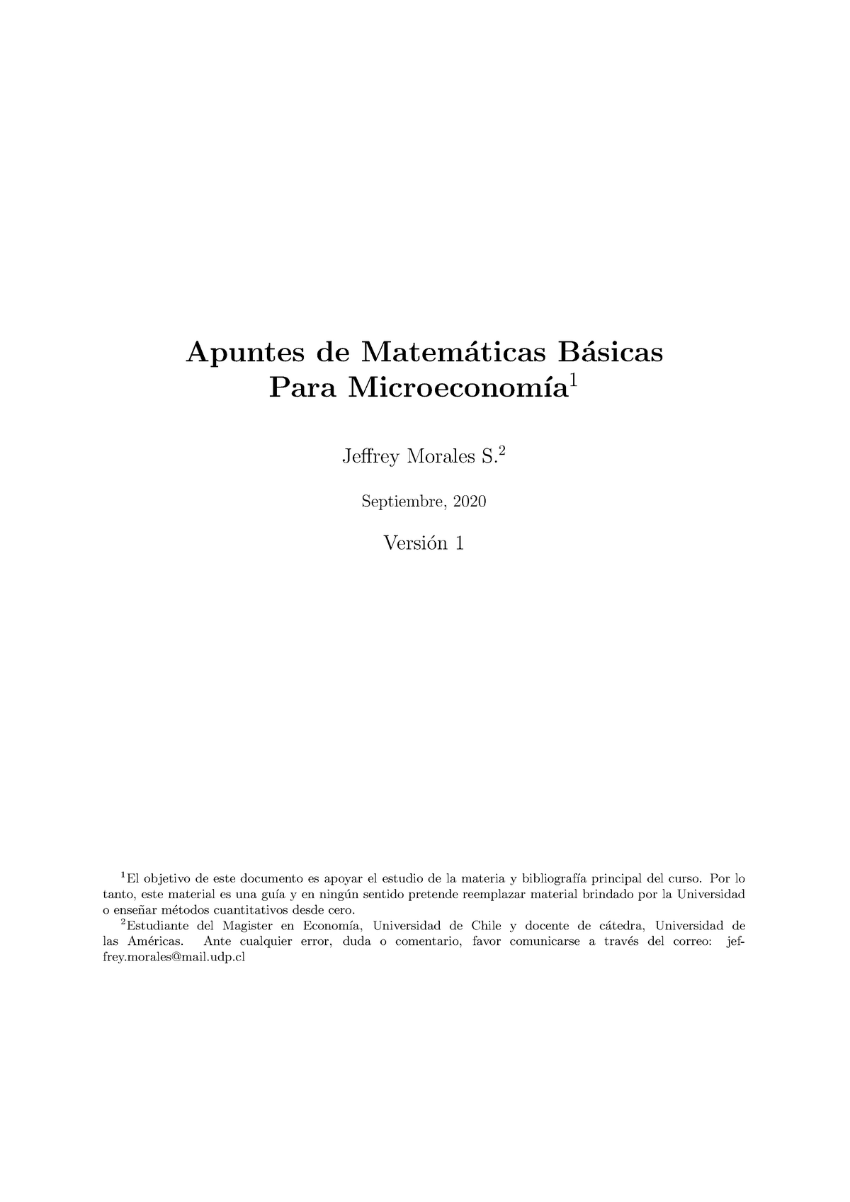 Apoyo Matem Ticas B Sicas Para Microeconom A - Apuntes De Matem ́aticas ...