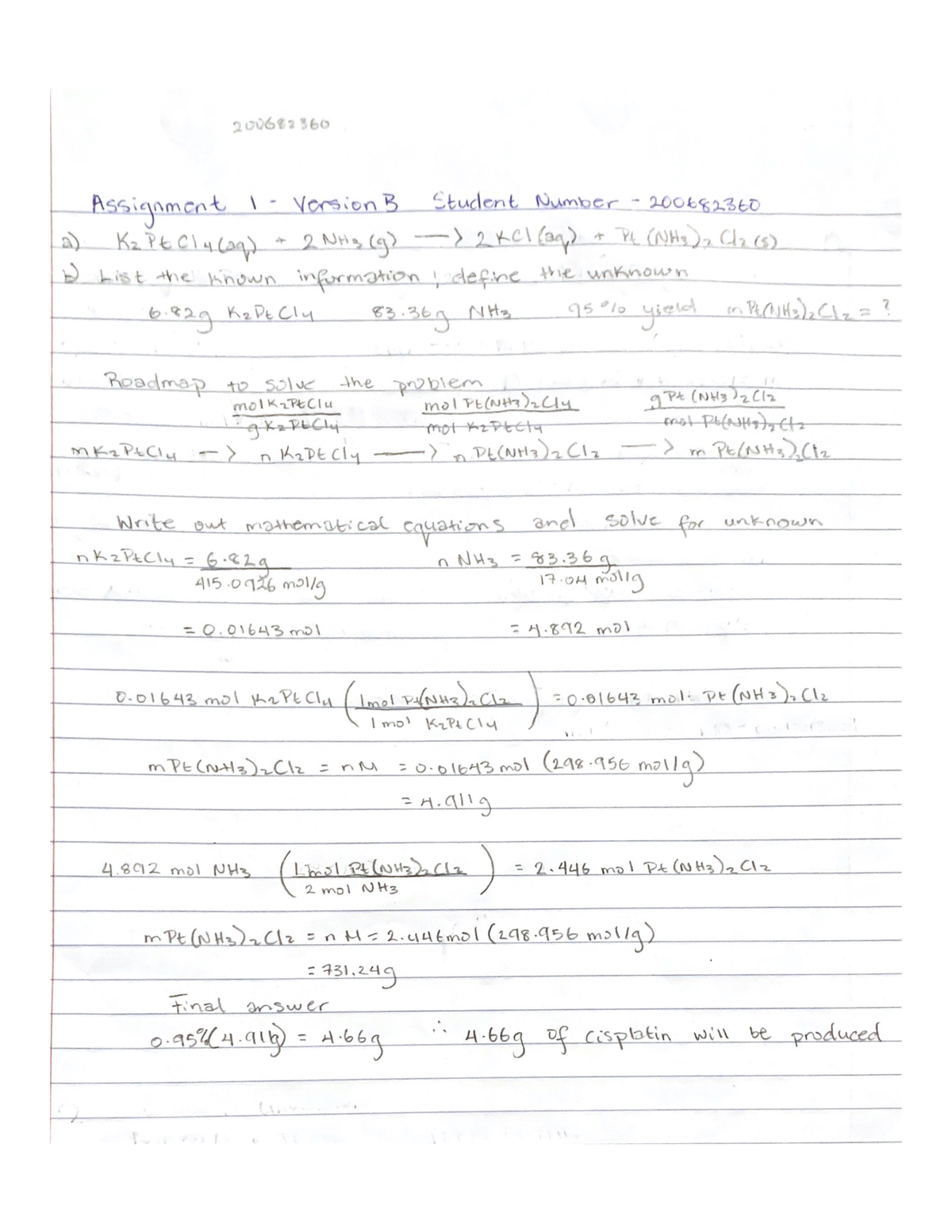 higher chemistry assignment understanding standards