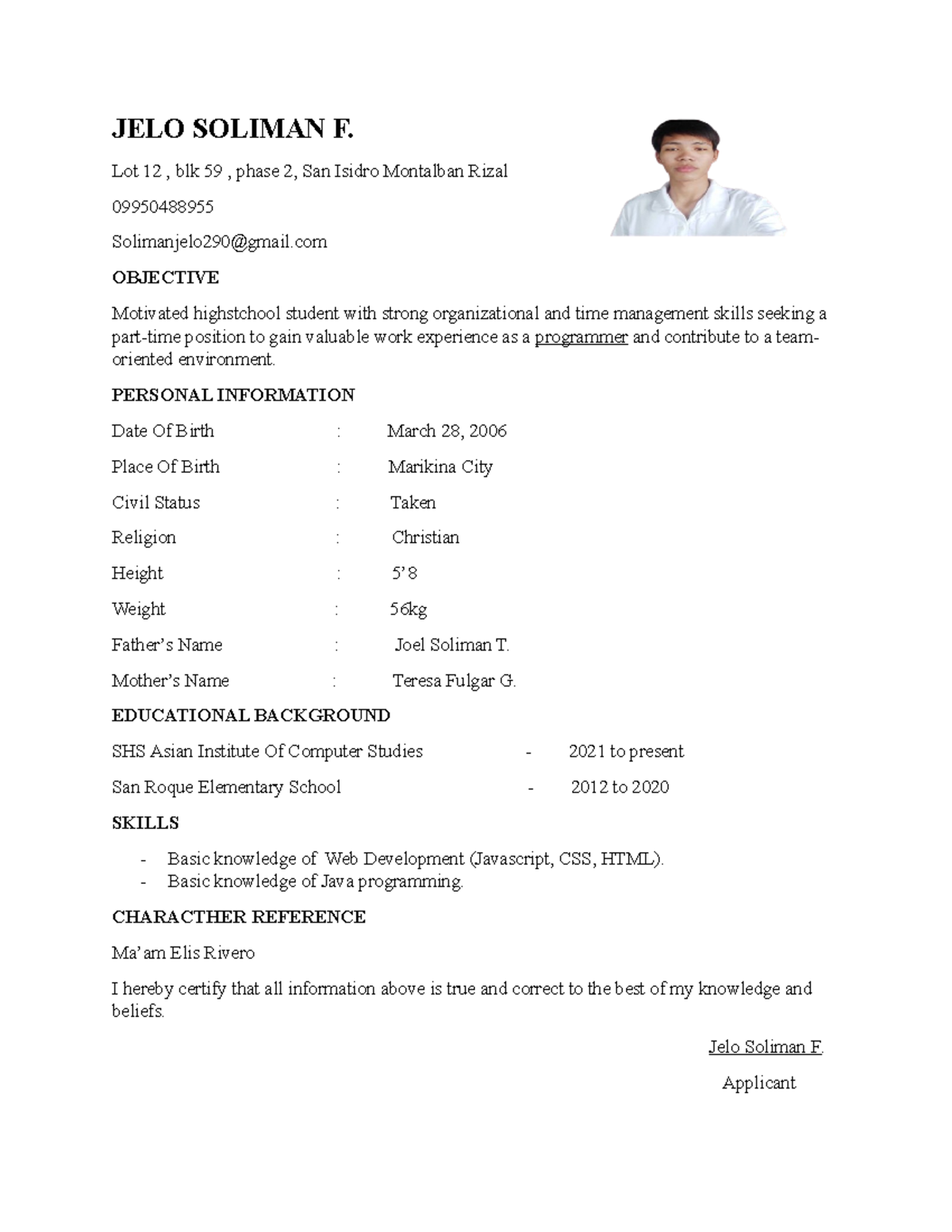 JELO- Soliman-F - WDWEDFDEWED - JELO SOLIMAN F. Lot 12 , blk 59 , phase ...
